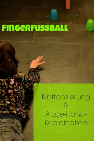 Fingerfussball zur Kräftigung der Finger